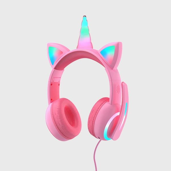 Pink Unicorn Wired Model (USB+3.5 Head)
