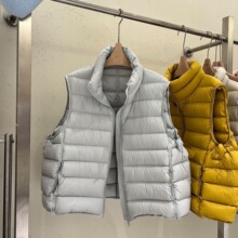 排骨轻薄立领马甲羽绒棉服2026新款秋冬小个子宽松坎肩背心外套