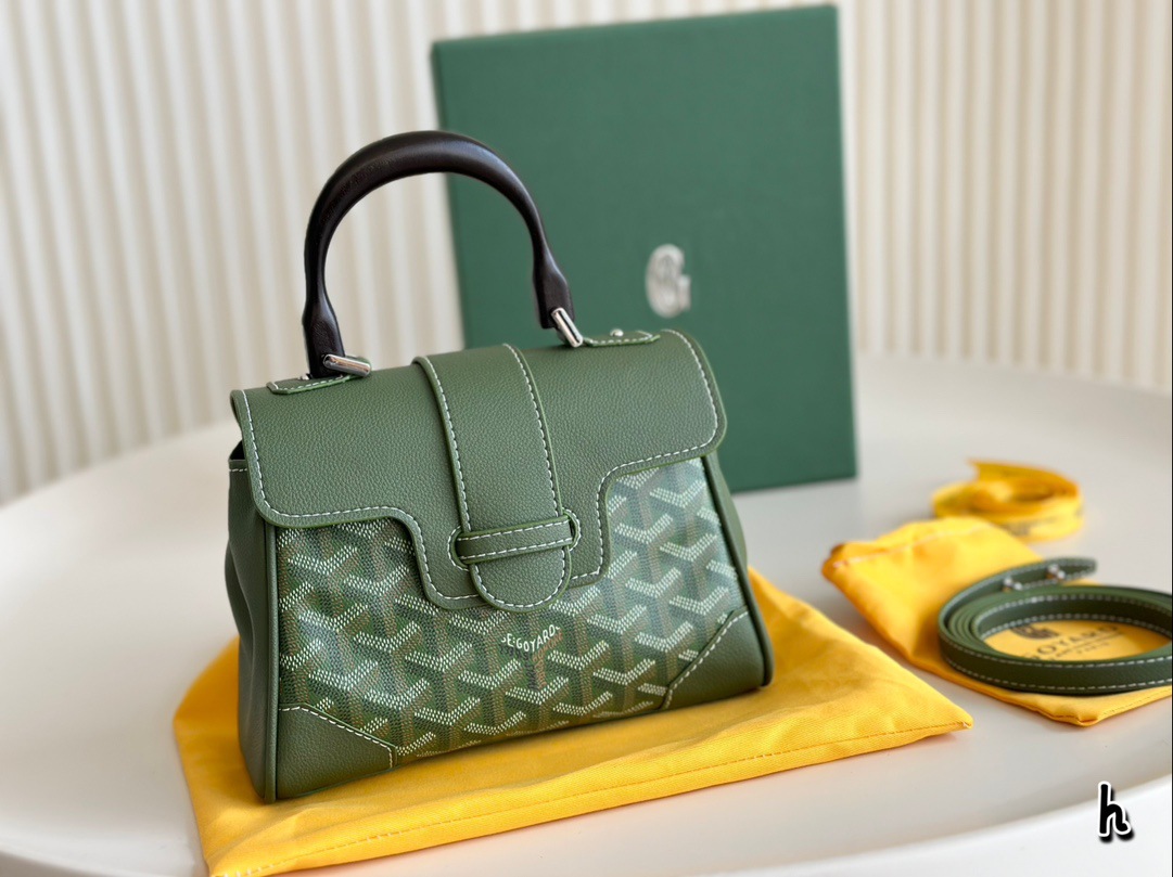 Dientes de perro Sai Kung Bolso 24 Goya GOYARD Bolso de cuero portátil de gran capacidad Trend Classic Fashion Messenger