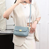 Fashionable leather trend one-shoulder bag, small bag, Chanel style, cowhide, genuine leather