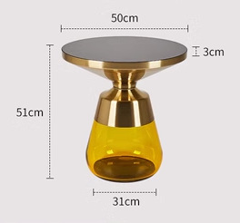 Yellow, black, glass, small