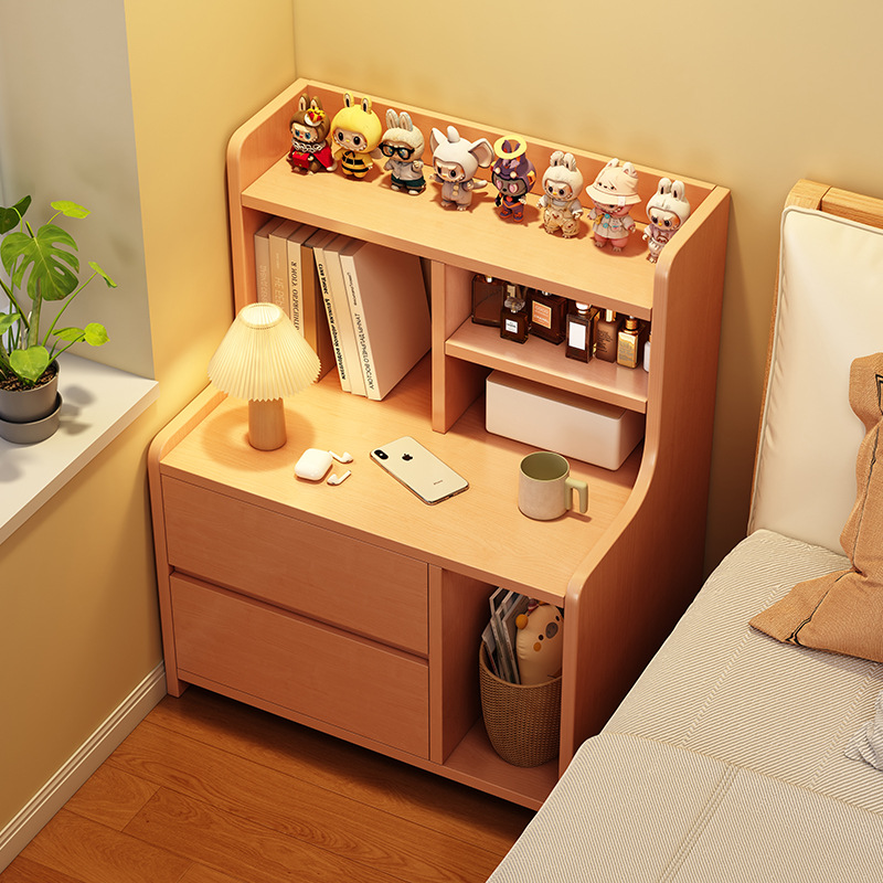 Bedside Table Home Bedroom Storage Cabinet Storage Rack Side Cabinet 2025 New Small Storage Cabinet for Rental Housing
