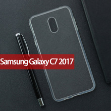 适用Samsung三星Galaxy手机壳C7 2017全透明TPU高透素材