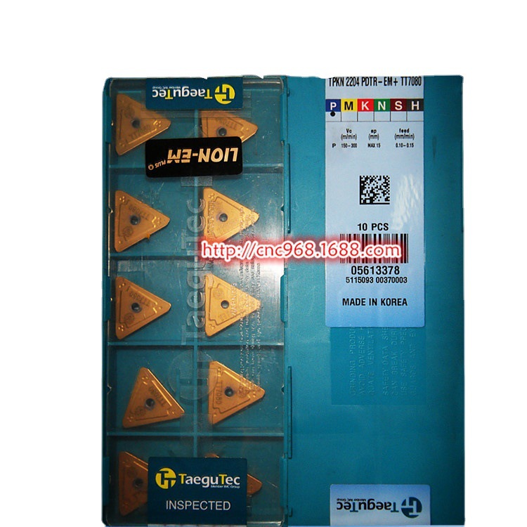 特固克数控三角精铣削刀具TPKN2204PDTR-EM TT7080可转位铣刀片