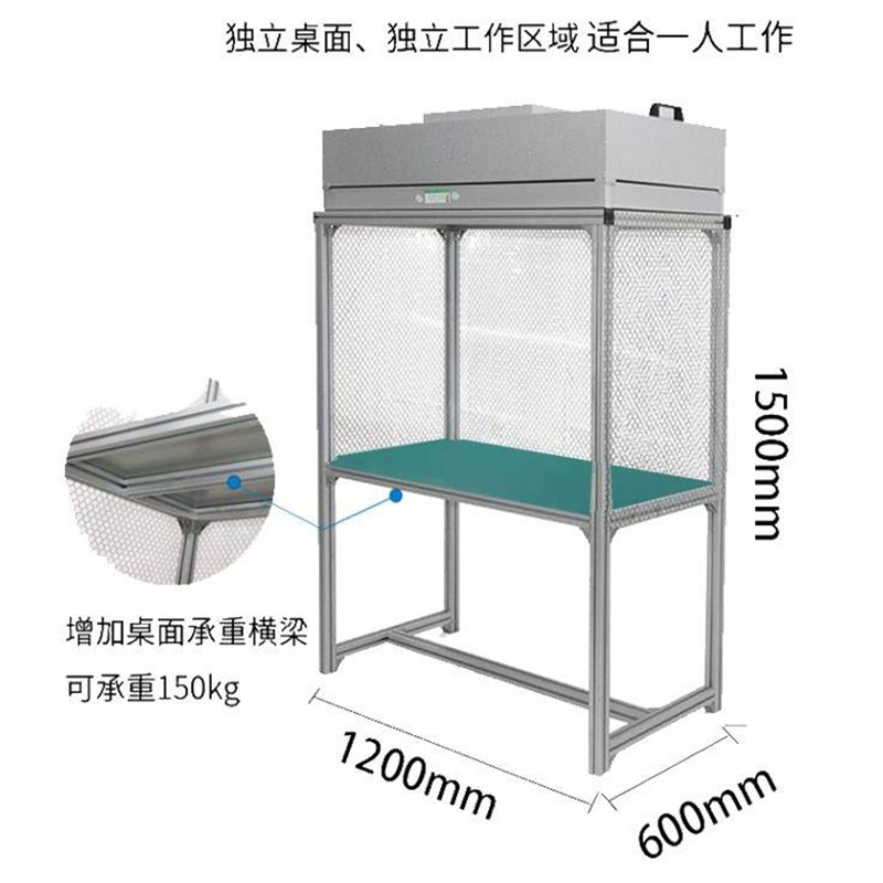 压屏手机维修贴膜超净工作台 铝型材工作台 百级层流工作台