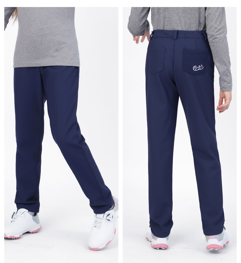 Quần thể thao golf bé gái PGM thu đông co giãn thoáng khí — KUZ121 Cô Gái Quần golf màu đen, KUZ121 bé gái quần Golf màu trắng, KUZ121 Cô Gái Quần golf màu xanh nước ngoài chi tiết 9