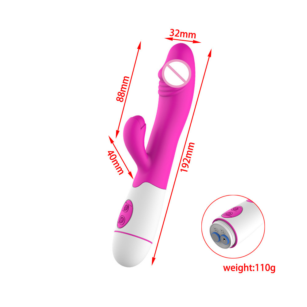 30-Frequency Silicone G-Spot Dual-Stimulation Vibrator with Body-Control Settings — detail image 7