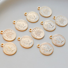 14k�~����ɫŮ�������X��14mm�A�ε���diy�ֹ�����朶�������