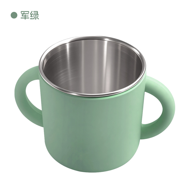 Military green (stainless steel double ear cup)