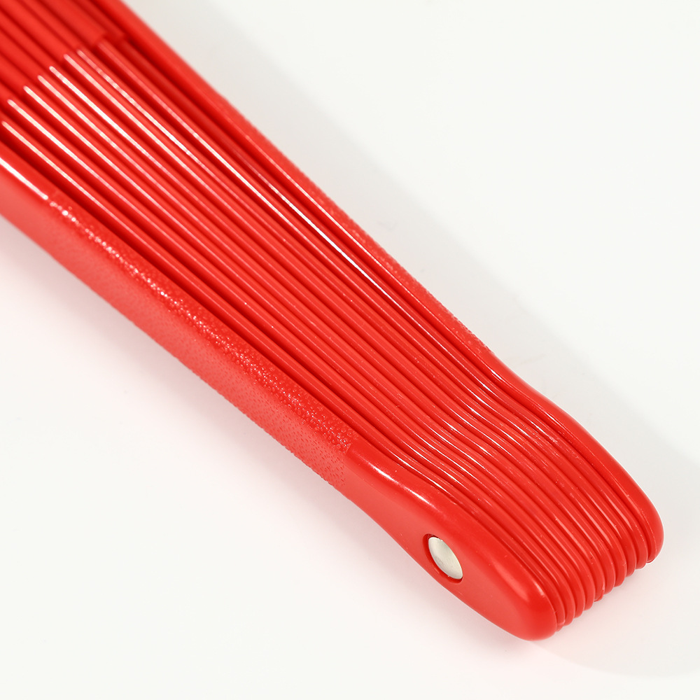 Fabricante Tai Chi Kung Fu Fan Plaza Artes marciales Performance Ventilador plegable de plástico Ventilador de viento chino rojo