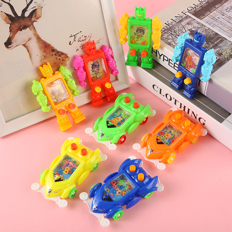 Juego de juguete para niños anillo máquina de agua juguete clásico nostálgico máquina de agua Navidad juguete de mano pequeño regalo