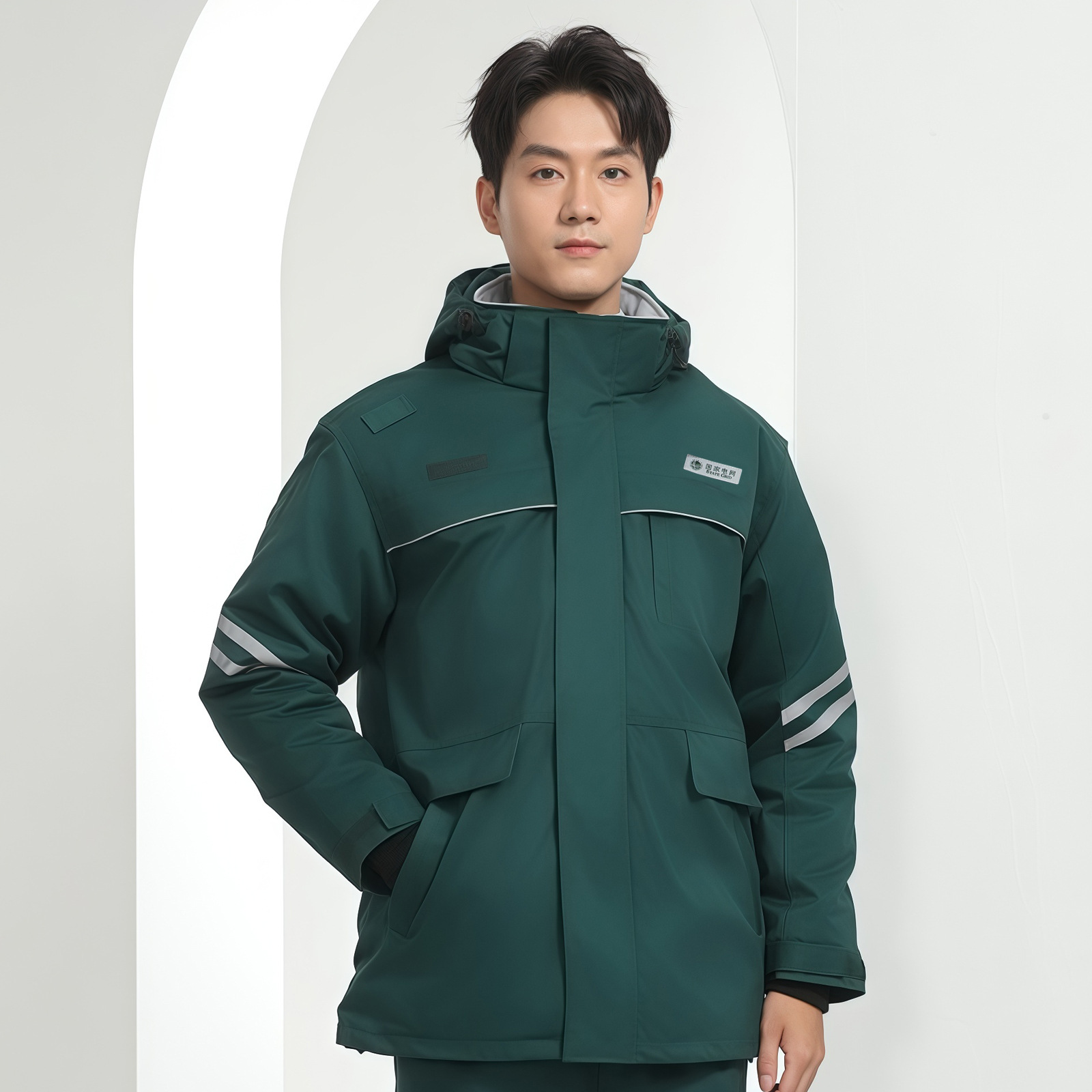 Personalizado nuevo invierno antiestático protección laboral ropa de trabajo eléctrica eléctrica red eléctrica nacional ropa de trabajo ropa de algodón