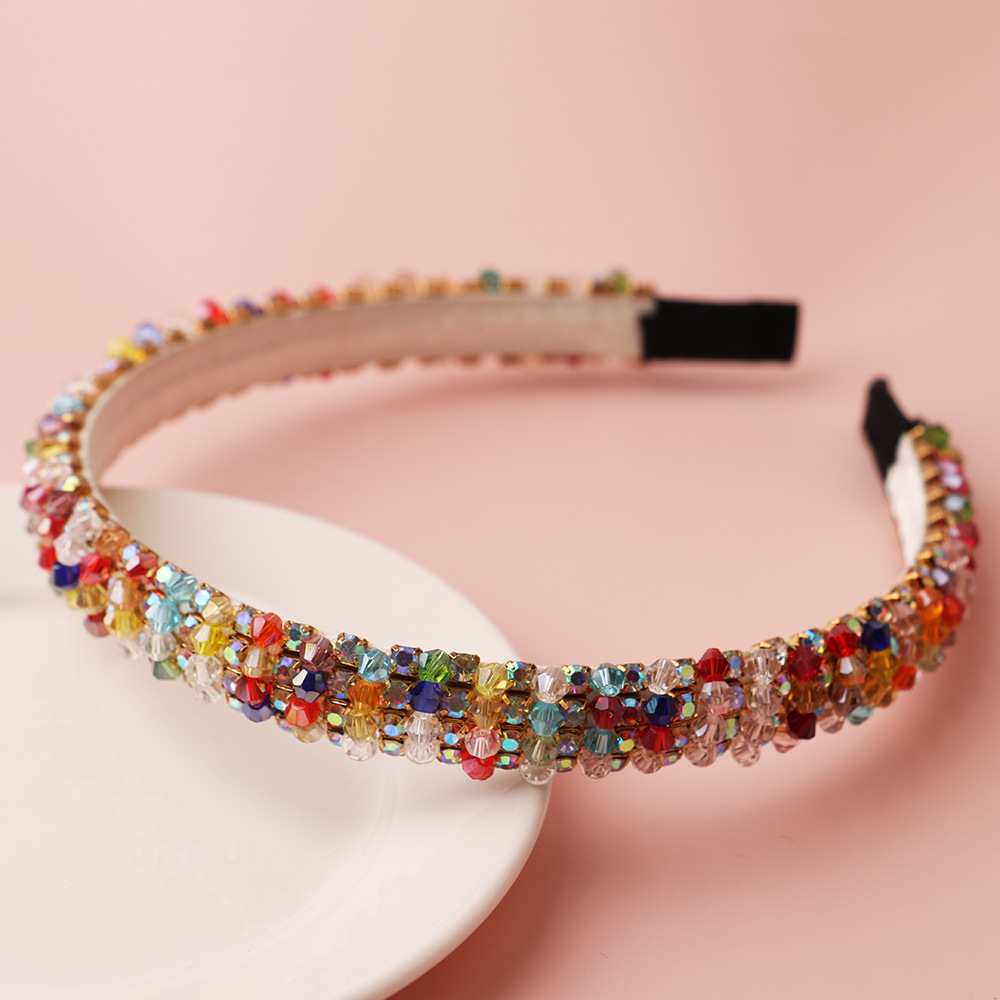 Elegant Plaid Strass Haarband 1 Stück display picture 1