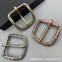 东莞破铜创意纯铜休闲复古皮带头纹针扣手工带扣头腰带扣配件男士