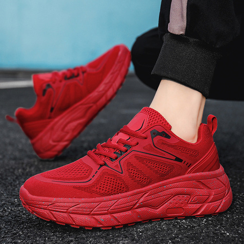  Men's and Women's Cushioning Rebound Live Foreign Trade Marathon Long Running Shoes Shock Absorbing Lightweight Breathable Rope Skipping Sports Shoes