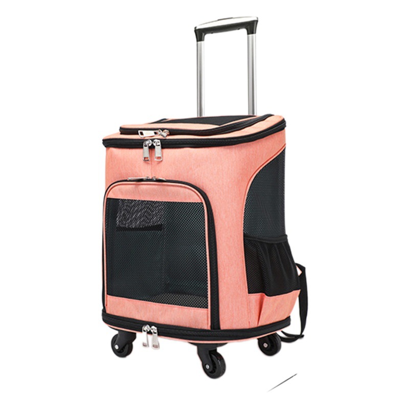 Gato bolsa de hombro trolley bolsa de mascotas trolley CAT Dog trolley case mochila portátil para mascotas gran venta al por mayor