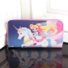 Unicorn and beautiful girl