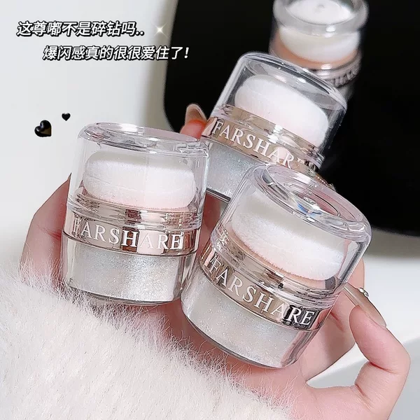 Dikalu Fairy Magic Dust Patting Powder Bride Wedding Highlighter Body Glitter Powder Sparkling Collarbone Disco