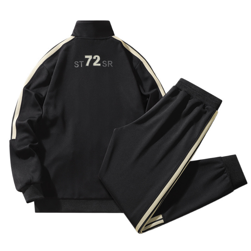 Trajes deportivos casuales transfronterizos de moda de primavera de tamaño grande para hombres y mujeres sueltos y transpirables de dos piezas