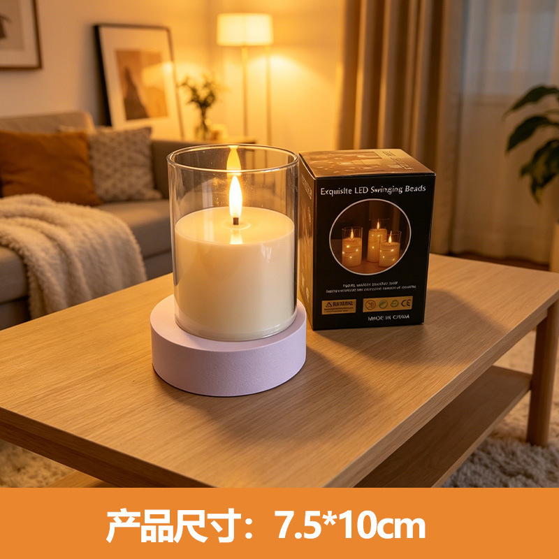 Velas electrónicas LED lámpara de vela de simulación boda festivales de carga vela diseño accesorios adornos de atmósfera lámpara personalizada