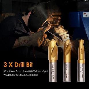 3Pcs Durable Hex Sheet Metal Hole Cutter Hss Spot Weld