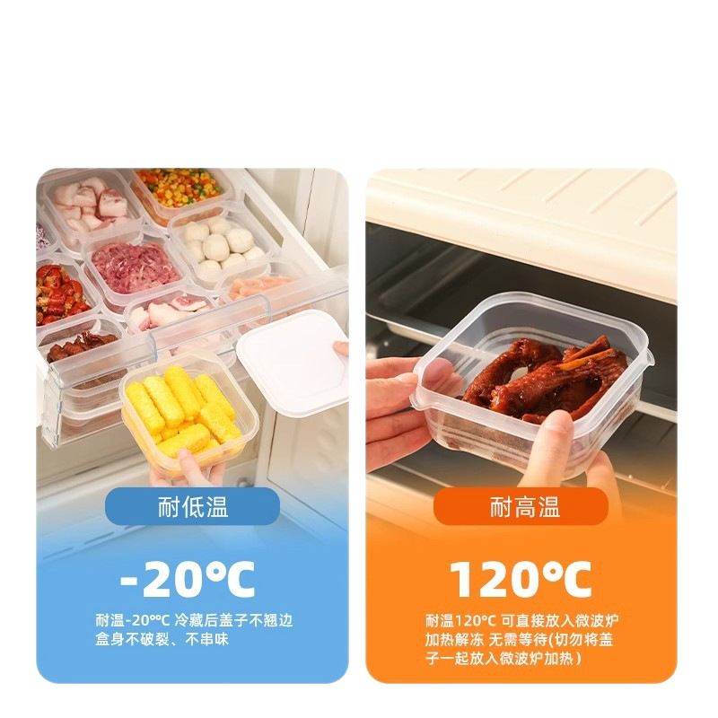 Caja de almacenamiento de refrigerador Caja de almacenamiento de carne congelada de grado alimenticio Caja de almacenamiento de carne congelada Caja de almacenamiento de carne congelada