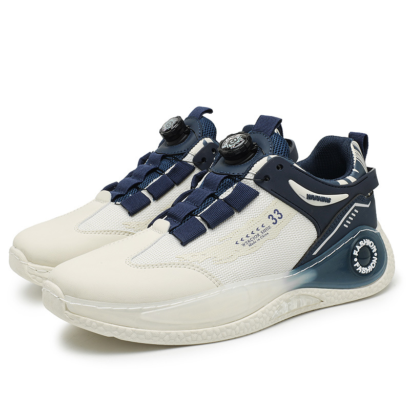 Drehbarer Knopf Herren Sommer Mesh Atmungsaktiv Vielseitig Casual Sport für Teenager Dickbesohlte Running Dad Trendy Schuhe_voghion.com