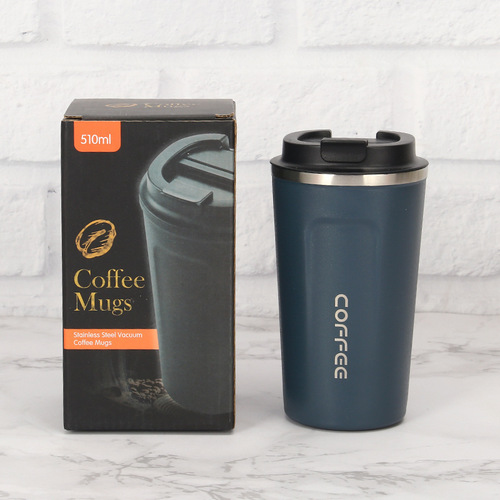 Cross-border stainless steel double-layer creative coffee cups office water cups car portable insulated cup factory wholesale