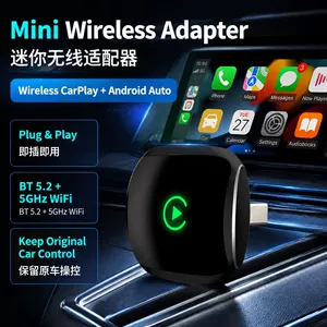 Cross-border best-selling mini portable wireless CarPlay adapter, compatible with Apple/Android devices, a 2-in-1 in-car connectivity box