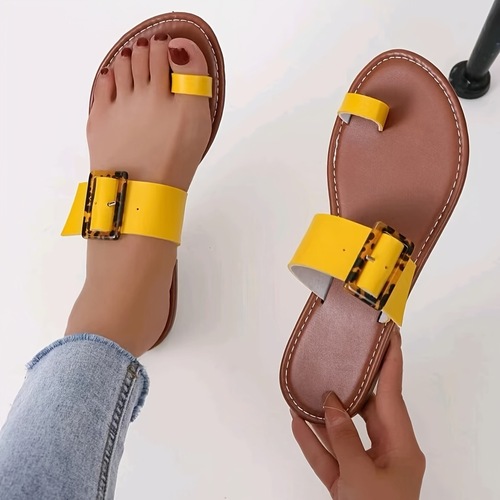 Chic White Sandals Lightweight Chic Women's White Slide