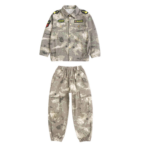 Children's camouflage set, student outdoor expansion training team, student summer camp military uniform, school uniform, kindergarten clothes