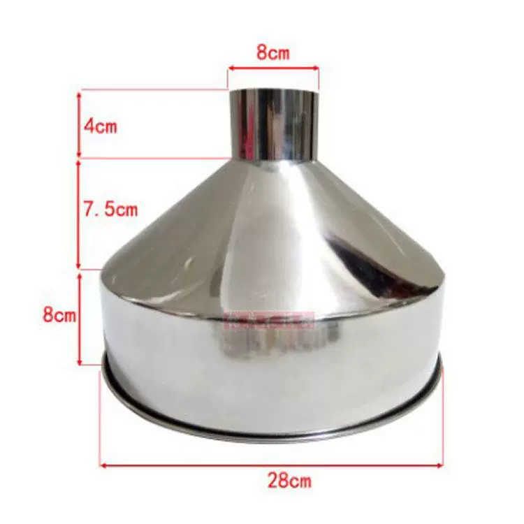 Extra large big funnel stainless steel for home use, stainless steel AISI 304