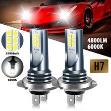 ��܇led���H7 H4 3030 12SMD���F��9005 H11܇��ǰ�F�����ݸ��b