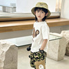 Summer Japanese children's cartoon short sleeve T-shirt for boys, jacket, children's clothing, with sleeve
