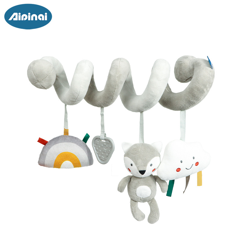 Transfronterizo nuevo bebé animal cama bobinado bebé educación temprana cama colgante juguete carrito de bebé colgante al por mayor en stock