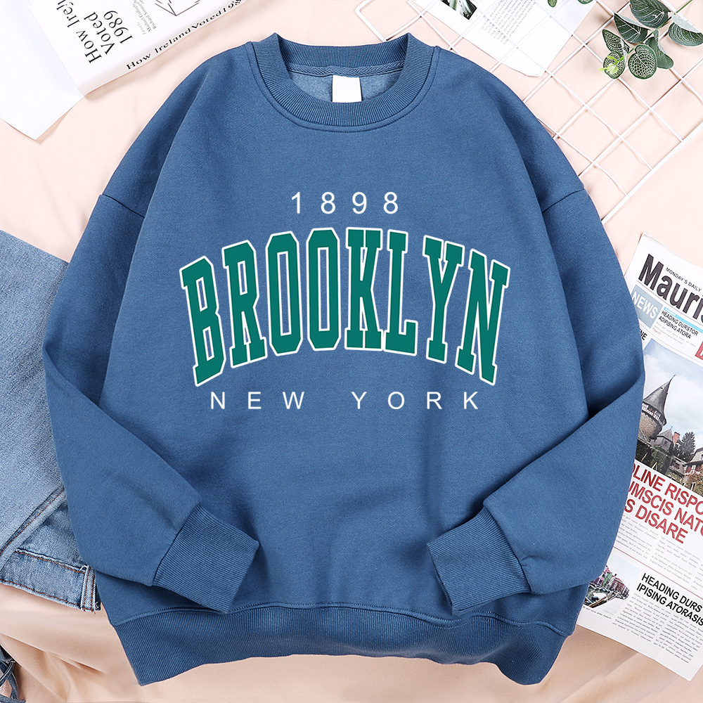 1898 Brooklyn New York Printing Clothes Man Pullover Fleece