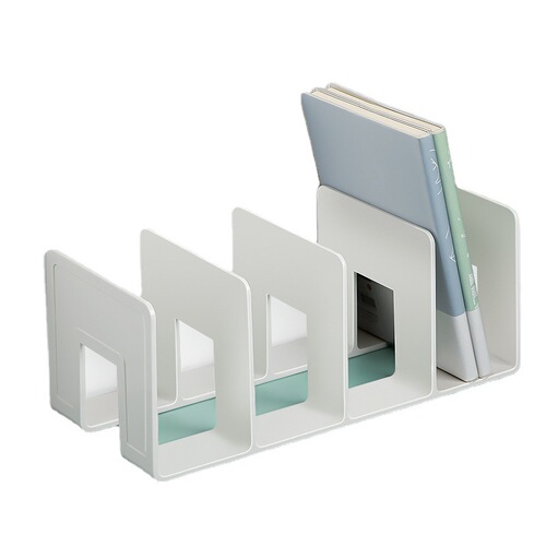 Simple Student Desk Bookstand Acrylic Four-Compartment Desktop Organizer Book Support Book Stand Reading Rack