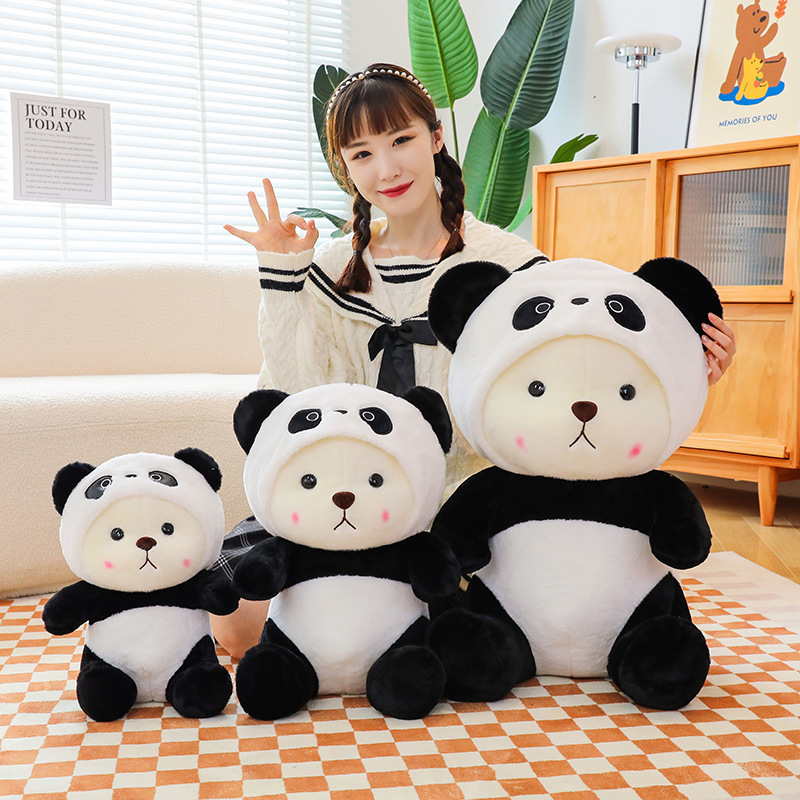 Online celebrity panda transformation Bear series grab machine doll plush toy doll girl birthday gift children doll cross Online celebrity panda transformation Bear series grab machine doll plush toy doll girl birthday gift children doll cross