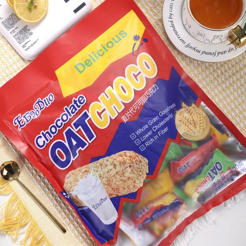 Internet celebrity oatmeal chocolate bar 400g/bag wedding candy bulk mixed flavor chocolate oatmeal cake wholesale