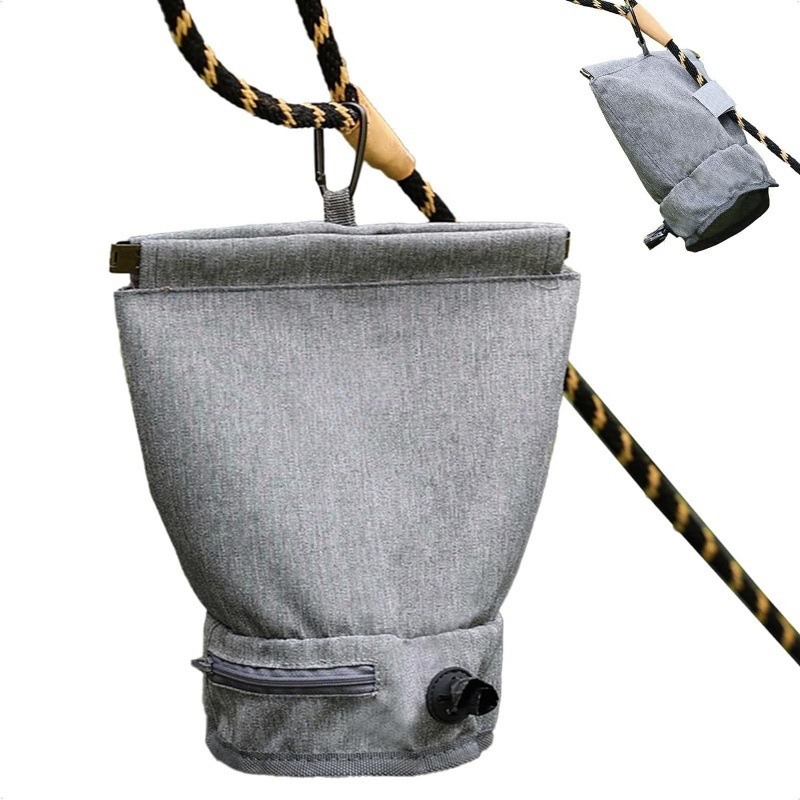 多用帆布狗便袋宠物零食袋便携式狗屎袋分配器自动闭合弹片狗粮袋