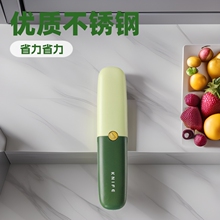 不锈钢水果削皮刀家用厨房刀具二合一辅食切水果折叠便携小刀具