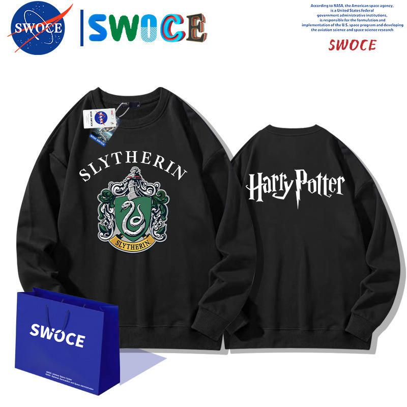 Harry Potter Harry Potter Lion Snake Logo Crewneck Sweatshirt for Men and Women Autumn Youth Fashion Brand Loose Jacket