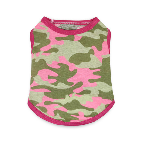 Pet Clothes Dog Clothing Cotton Yellow Woodland Camouflage Dog Clothes Vest Teddy Pet Clothing Spring Summer