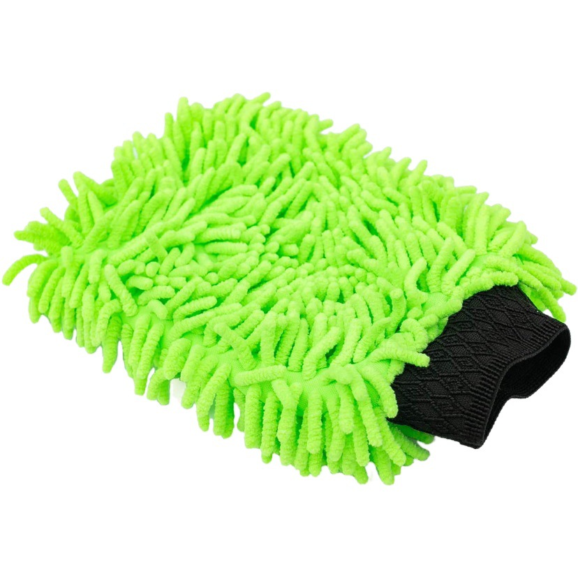 Soporte personalizado de doble cara chenille guantes de limpieza de coches eliminación de polvo del hogar guantes de terciopelo de coral lavado de coches pata de oso image 1