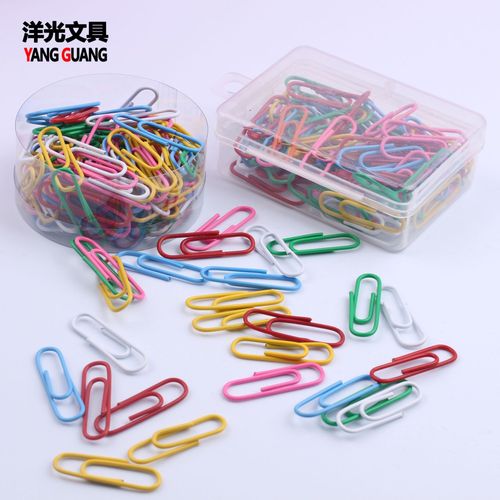 Colorful Silver Paper Clips #3 28mm Creative Stationery Office Study Supplies Bookmark Pins Bulk