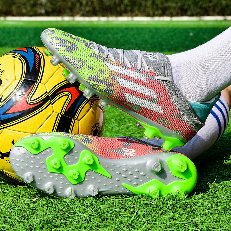 Spot zapatos de fútbol transfronterizos para hombres y adolescentes TF estudiantes tachuelas AG zapatos de entrenamiento de césped artificiales de corte bajo profesional