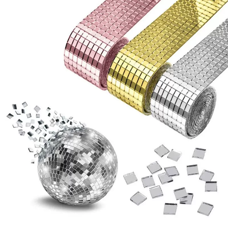 跨境爆品自粘马赛克立体亚克力墙贴创意DIY镜面贴居家装饰KTV贴片