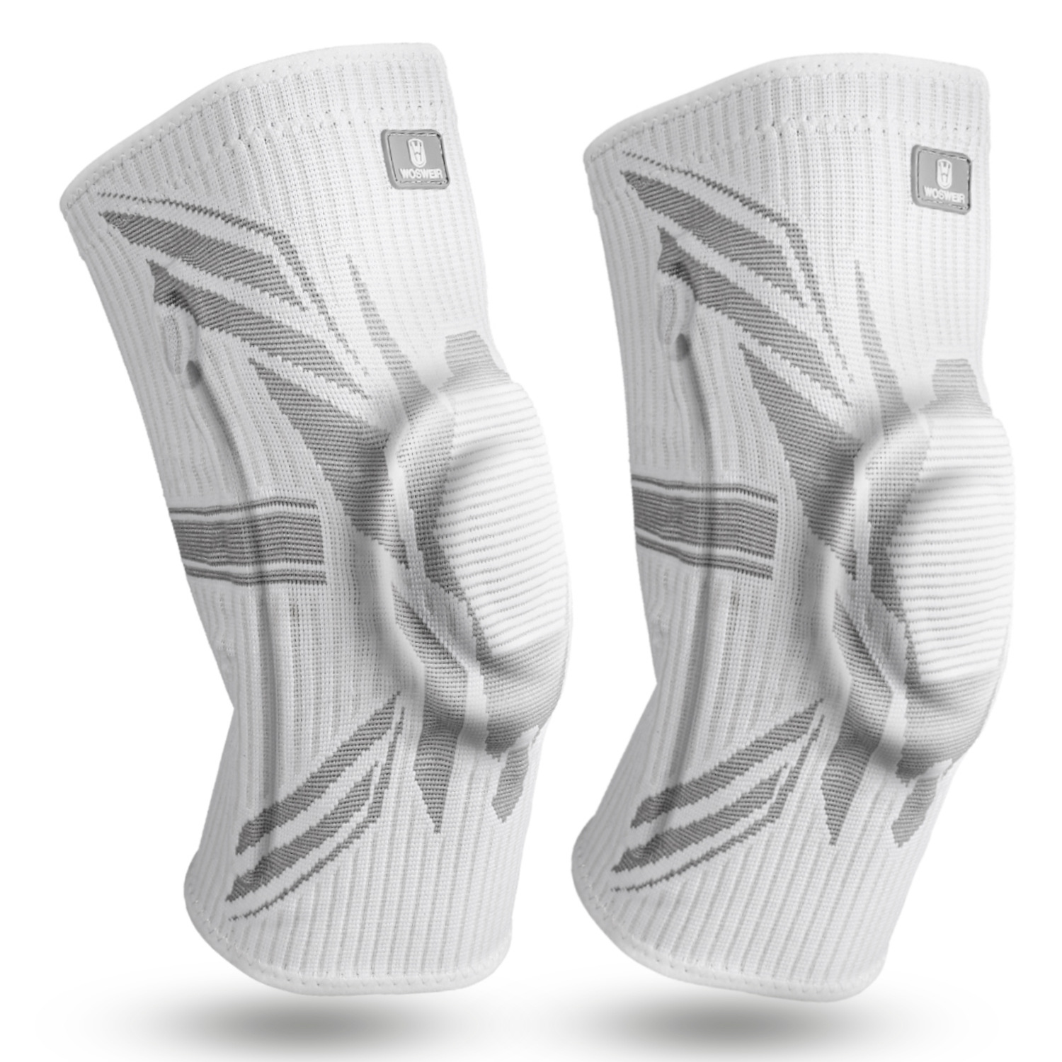 Rodilleras deportivas de verano para saltar la cuerda de nailon alargada para correr baloncesto para hombres y mujeres cubierta protectora profesional antideslizante para rodillas