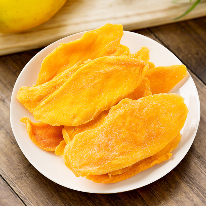 Thick-cut dried mango 500g preserved fruit office satiation Internet celebrity snack pregnant women and children snacks candied dried fruit wholesale