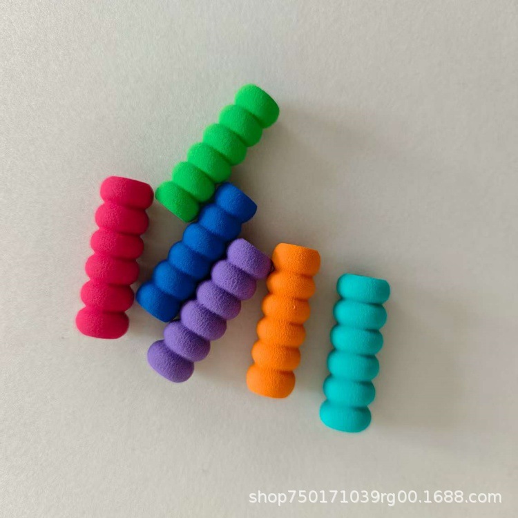 工厂现货批发nbr铅笔/圆珠笔笔套 多色儿童握笔器 学生多用铅笔套